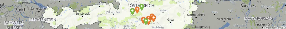 Map view for Pharmacies emergency services nearby Schöder (Murau, Steiermark)